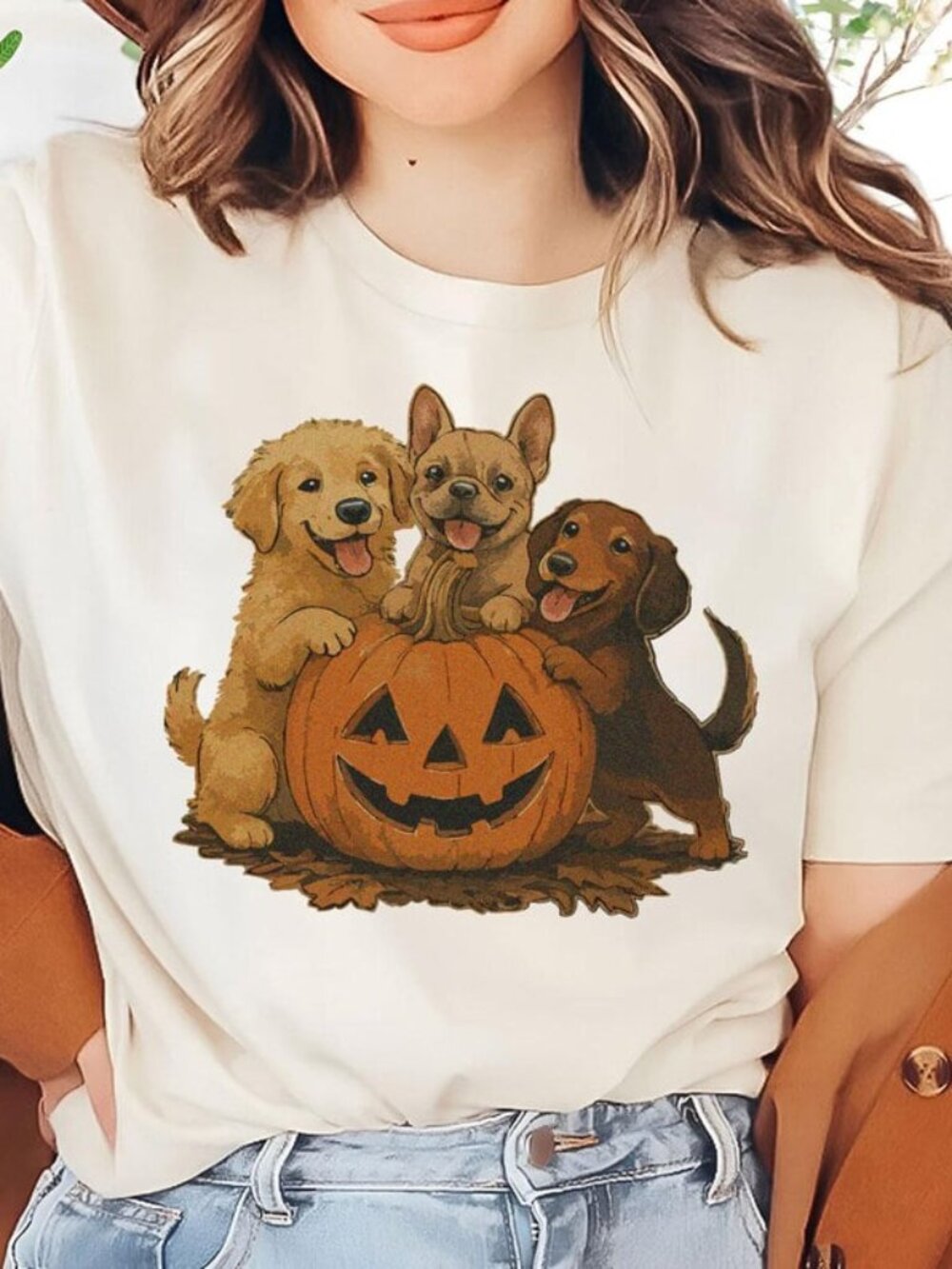 Halloween Dog Shirt, Cute Fall Dog Tee, Halloween Gift Shirt